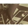 thumbnail image 4 of Ambesonne Prehistoric Country Quilted Bedspread Set 3 Pcs, Baroque Swirl, King Size, Brown Pale Yellow, 4 of 5