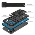 thumbnail image 4 of Dteck iPhone 12 Pro Max Case with Detachable Wrist Band Strap, 360 Rotating Sports Running Armband Kickstand Rugged Case for iPhone 12 Pro Max, Blue, 4 of 15
