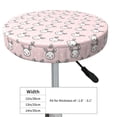 thumbnail image 4 of Lsque Cute Rabbit Round Bar chair cushion covers Velvet Fabric Premium Comfort Protects from Scratches and Stains for 14-17 Inch Chair- 12 inch, 4 of 7