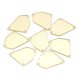 thumbnail image 1 of Cosidos Espejos, Irregular Acrílico Reflejado Piedras Cuentas para Disfraz Vestido Bolsos Prenda Decoración, 20uds (26x22mm, Oro) Unique Bargains adornos de diamantes de imitación, 1 of 5