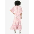 thumbnail image 2 of Roaman's Women's Plus Size Tiered Ruffle Dress, 2 of 3