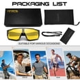 thumbnail image 5 of KANASTAL Over Glasses Sunglasses Night Driving for Men Women Fit over Wraparound Sport Sun GLasses Cycling Yellow Night Vision, 5 of 5