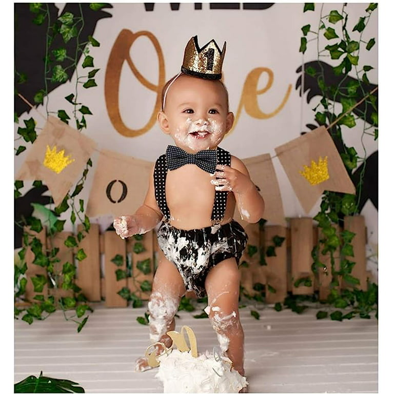 IWEMEK Toddler Baby Girls Boy 1st 2nd Birthday Cake Smash Outfits