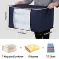 thumbnail image 4 of Fiudx Bolsas de Almacenamiento, Organizador de Armario Plegable, Contenedor de La Gruesa, Portátil para Viajes, Solución para Dormitorio, Diseño de Asas Reforzadas, 4 of 5
