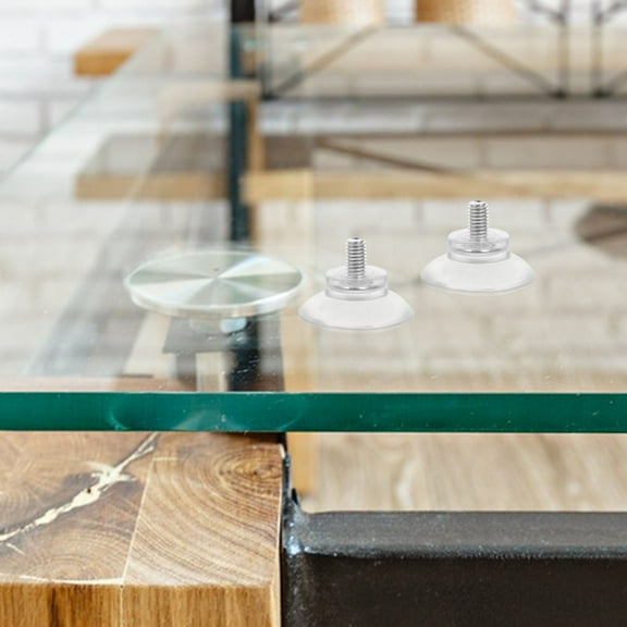 OFFIGAM Clear PVC Suction Cups with M6 Screws for Securing Items on Glass and Walls