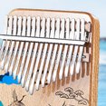 thumbnail image 4 of Portable Thumb Piano Multiple Tones Mini Resin Kalimba Finger Plucked Musical Instrument, 4 of 5