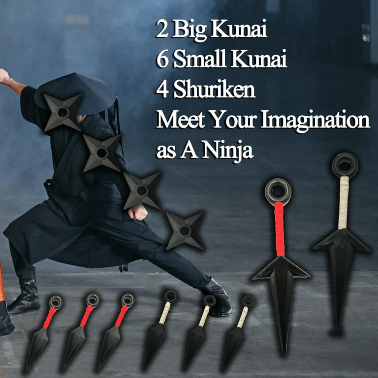 BMARLF Ninja Cosplay Kunai Set 10 Pcs Props Plastic Ninja Themed Costume