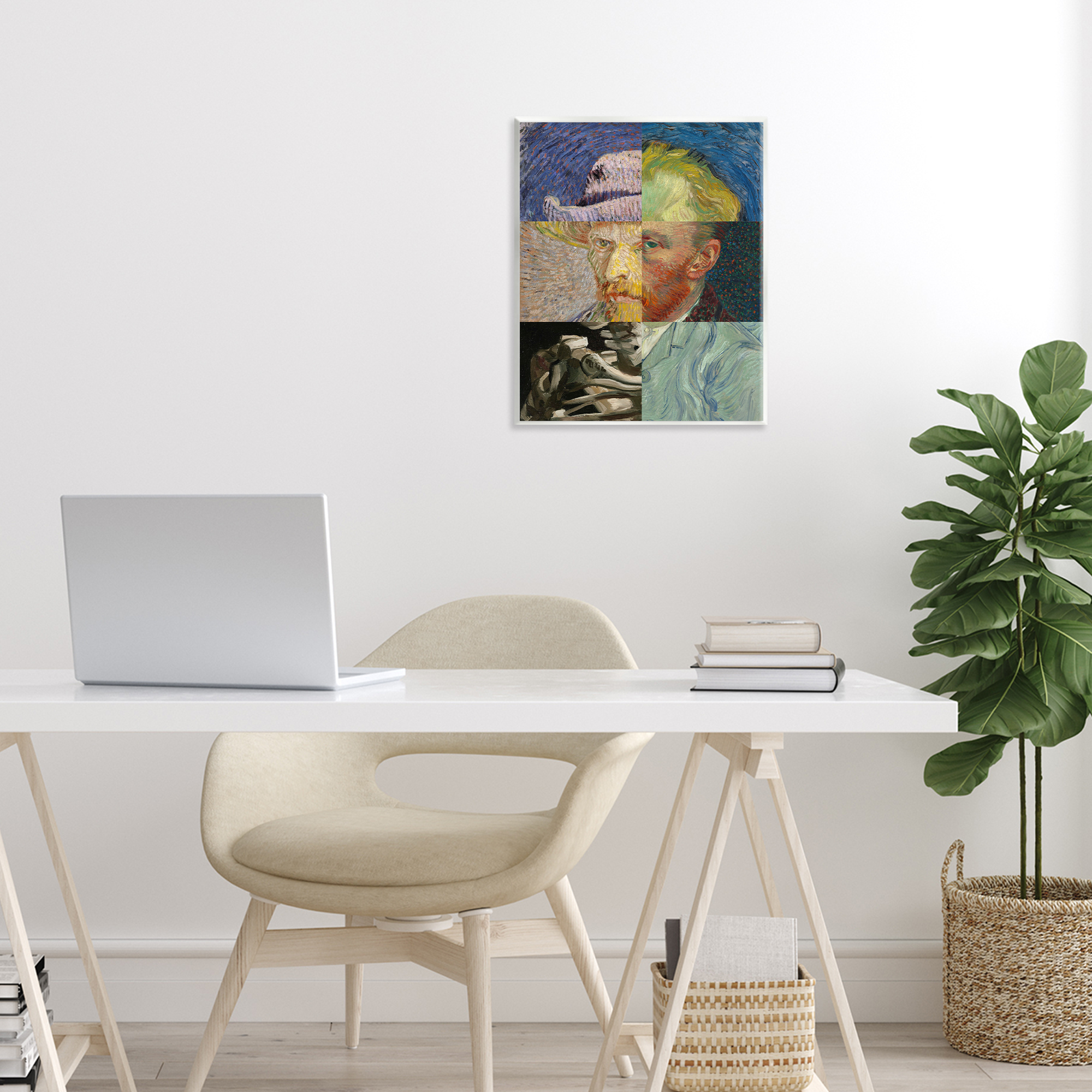 Collaged Van Gogh Portraits Wall Plaque Art, design by Masters Redux