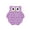 Purple Black, variant on Gupgi Push Pop Bubble Fidget Sensory Toy Silicone Letters Alphabet Owl Shaped Decompression Toy