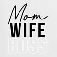 thumbnail image 5 of Wild Bobby, Mom Wife Boss Mother's Day Womens Graphic Tee, White, X-Large, 5 of 6