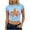 Light Blue, variant on Graphic Crop Tops for Women Trendy Slim Fit Short Sleeve Shirts Lily Flower Print Basic Tees Summer Going Out T-Shirt S-2XL