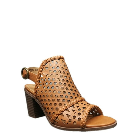 Women Big Buddha Woven Peep Toe