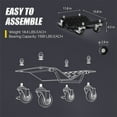 thumbnail image 2 of Car Dolly , Wheel Dolly, Heavy Duty Vehicle Dolly Upgraded, Steel Tire Skates with Brakes, 2 of 6