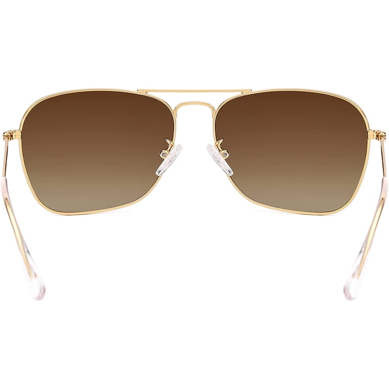 Square Aviator Sunglasses for Women Men Polarized Pilot  display picture 3
