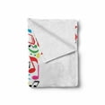 thumbnail image 2 of Letter T Soft Flannel Fleece Throw Blanket, Uppercase T Letter Colorful Sheet Music Elements Font Alphabet Design Art Style, Cozy Plush for Indoor and Outdoor Use, 50" x 60", Multicolor, by Ambesonne, 2 of 6