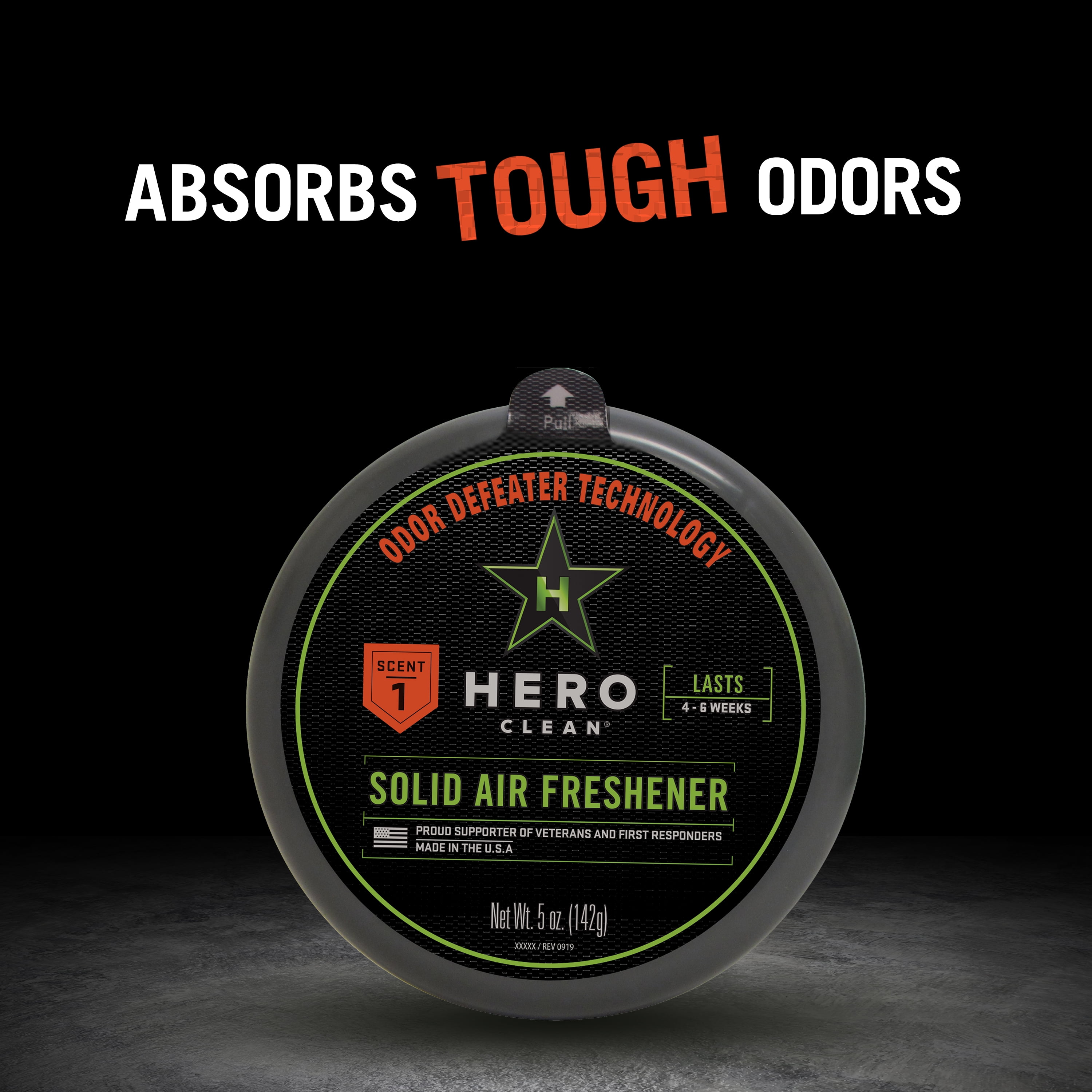 (5 pack) Hero Clean Solid Air Freshener, Scent 1, 8-Ounce