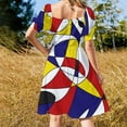 thumbnail image 4 of MONDRIAN AND GAUSS Sleeveless Dress Party dresses women dress sexy dress festival outfit women, 4 of 7