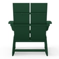 thumbnail image 5 of WestinTrends Riviera Outdoor HDPE Modern Adirondack Chair with Cup Holder, Dark Green, 5 of 9