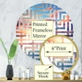 thumbnail image 3 of Designart "Sky's Impressionist Dream I" Sky Maze Round Wall Mirror - Landscapes Oval Printed Decorative Mirror - Multiple Color Options, 3 of 5