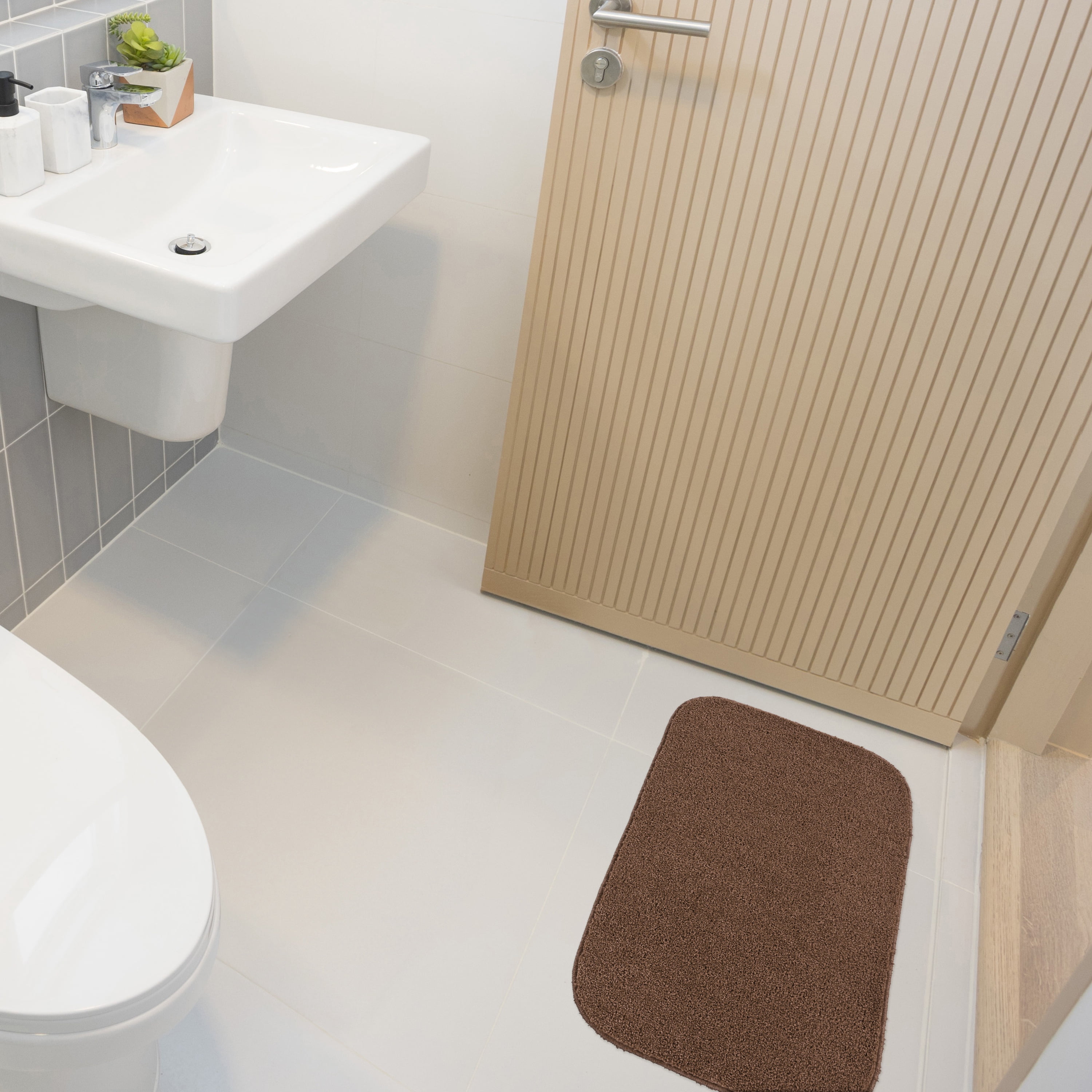 Garland Rug Sedona Washable Polypropylene Cinnamon Bath Rug, 21" x 34"