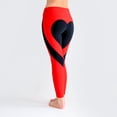 thumbnail image 4 of Leggings de yoga de corazón para mujer de talla grande, pantalones de retales, mallas delgadas, mallas deportivas para correr, pantalones de jogging de gimnasio, cintura alta kenally FS6738-41, 4 of 4