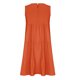 thumbnail image 5 of Puntoco Moda Mujer Verano Talla Grande Algodón Y Lino Sin Mangas Empalme Suelto Cuello Redondo Vestido De Color Sólido Naranja M,Regalos Para Mujer Joven, 5 of 7