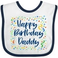 thumbnail image 3 of Inktastic Happy Birthday Daddy Boys or Girls Baby Bib, 3 of 4