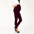 thumbnail image 3 of HANXIULIN Women's Maternity Leggings Seamless Yoga Pants Stretch Pregnancy Trousers Red L, 3 of 9