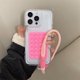 thumbnail image 3 of Suction Cup Airbag With Lanyard Phone Case For iPhone 16 15 14 13 12 11 Pro Max XR X XS 7 8 Plus Mini 16E Clear Shockproof Cover, 3 of 4