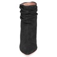 thumbnail image 4 of YDN Women Pointed Toe Ankle Boot Chunky High Heels Pull On Winter Slouch Booties Shoe Size 11 Black, 4 of 5