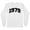 White, variant on 1979 College Style Long Sleeve Shirt Unisex Large White