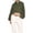 Army Green, variant on Light Bomber Jacket Women Full Zip Long Sleeve Jacket Pleated Bell Sleeve Casual Fashion Outerwear