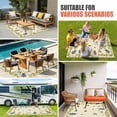 thumbnail image 4 of Sunflowers Bee Outdoor Rug for Patio/Deck/Porch, Non-Slip Large Area Rug 6 x 9 Ft, Summer Watercolor Farmhouse Country on Linen Indoor Outdoor Rugs Washable Area Rugs, Camping Rug Carpet Runner, 4 of 8