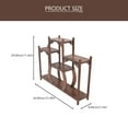 thumbnail image 2 of Raindrops Brown Plastic Antique Shelf for Home Use with Exquisite Design and Historical Beauty 6.5 Inches, 2 of 8