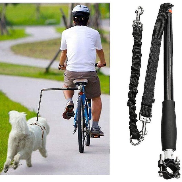 ZHAOCHENG Correa para bicicleta para perros Portabicicletas Espaciador Correa elástica para perros