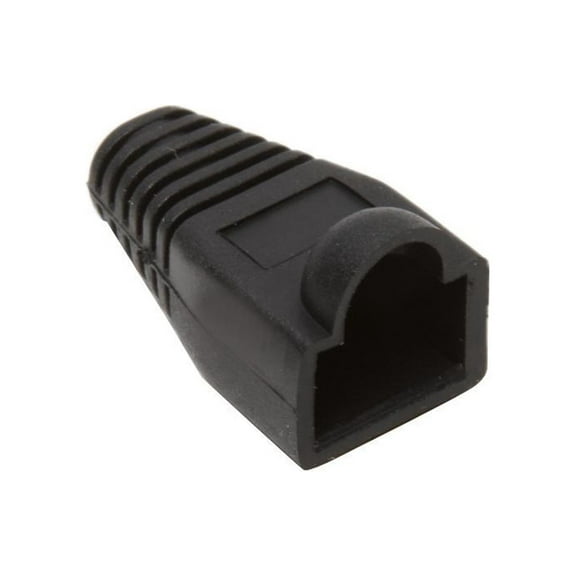 BYTECC C6BOOT-K Black Color Snagless Boots for RJ45, 50-Pack