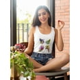 thumbnail image 2 of Rainbow Splash Ostriches Racerback Tank Women -Fab Funky Designs, Female x-Small, 2 of 4