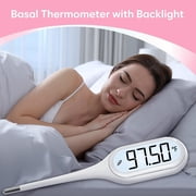 Easy@Home Digital Basal Thermometer for Women’s Fertility and Ovulation Tracking, Includes Battery and Storage Case, Adult