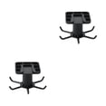 thumbnail image 1 of kurtrusly Kitchen Hanger Self-adhesive Replacement Solid Color Rotatable 6 Claw Detachable Cup Brush Rack Holder Accessories Black 2Set, 1 of 6