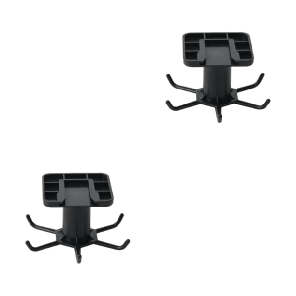 Colgador de cocina Billuyoard autoadhesivo giratorio 6 garras Negro 2piezas