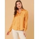 thumbnail image 4 of Camisa de trabajo de manga larga con blusa elegante con cuello en V de oficina para mujer Bronce L, 4 of 6