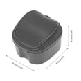 thumbnail image 4 of Unique Bargains 1 Pc Braces Box with Strainer Portable Braces Storage Box Black, 4 of 5