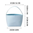 thumbnail image 3 of Deeceymbur Striped Polypropylene Fabric Storage Tote Basket with Handles Beach Home Grocery Organizer, 3 of 6