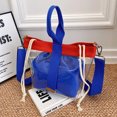 thumbnail image 4 of Bolsa 2 unids/set de hombro para mujer cruzado de PVC transparente para el trabajo (azul) JShteea Para Estrenar, 4 of 9