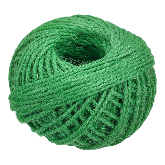 Unique Bargains 164 Feet 2mm Jute Twine, Jute Rope, Jute String Cords Green
