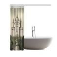 thumbnail image 2 of ABPHQTO Castillo en un jardín encantado Cortina de ducha de poliéster impermeable 150x180 cm Cortina de baño Decoración para el hogar, 2 of 2