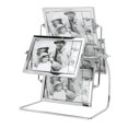 thumbnail image 2 of Photo Frame Rotating Photo Frame Metal + Glass Photo Display for Family for Wedding Party Living Room Friends, 2 of 8