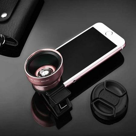 Magazine 2in1 0.45X Lens Wide Angle 12.5X Macro Professional Lens HD Phone Camera Lens For IPhone 8 7 6S Plus Xiaomi Samsung