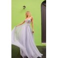thumbnail image 3 of Women's Nox Anabel Q1391 Deep V Back Long Tulle A-line Prom 2026 Dress Dusty Sage Green Size 10, 3 of 3