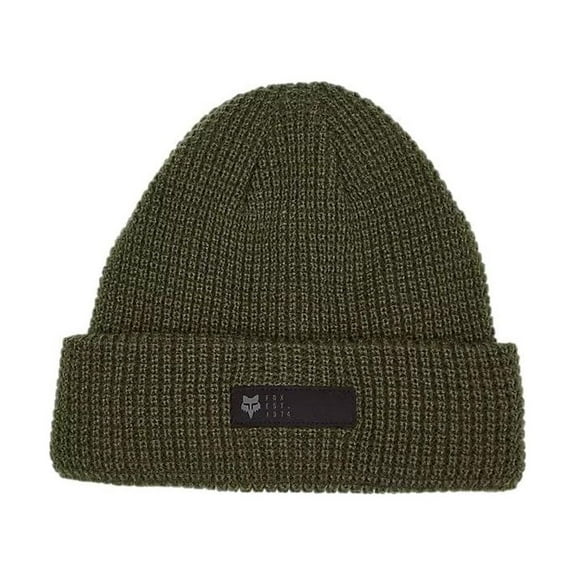 Fox Racing Mens Fleece -Lined Knitted Beanie  ~ Zenther olive green